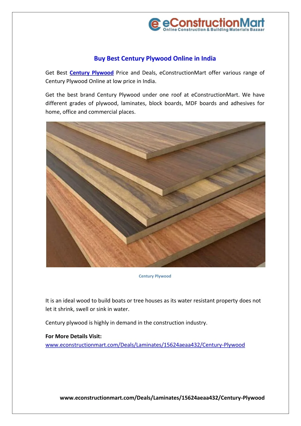 buy best century plywood online in india