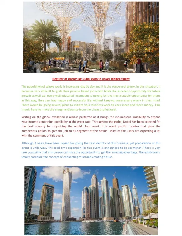 Dubai new projects for expo 2020