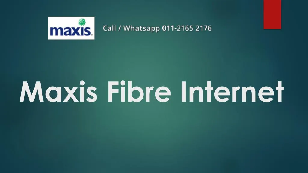maxis fibre internet