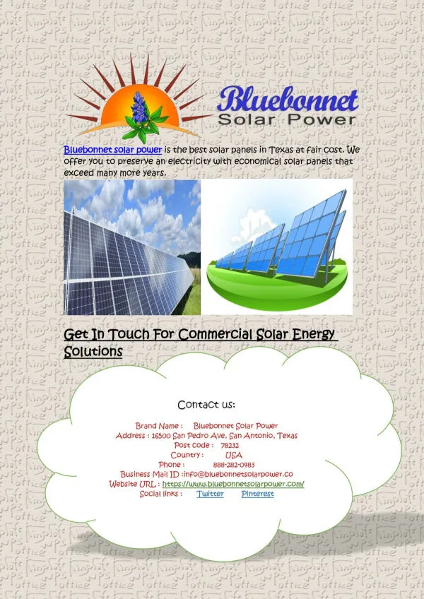 Texas Best Solar Panels at Best Price