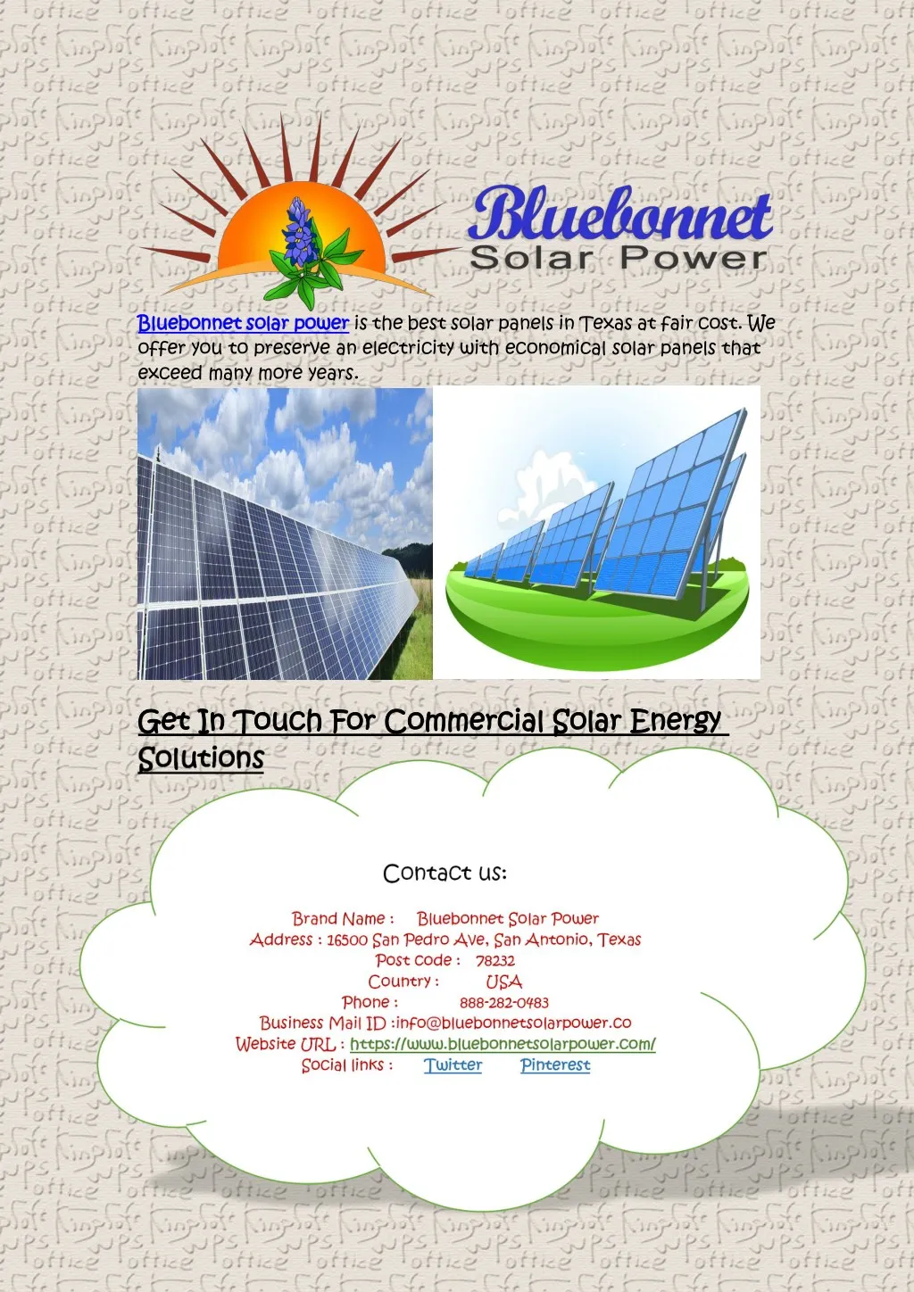 bluebonnet bluebonnet solar offer you to preserve