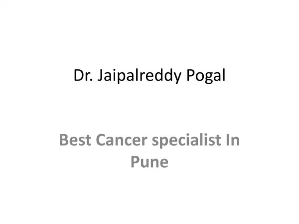 cancer specialist in pune