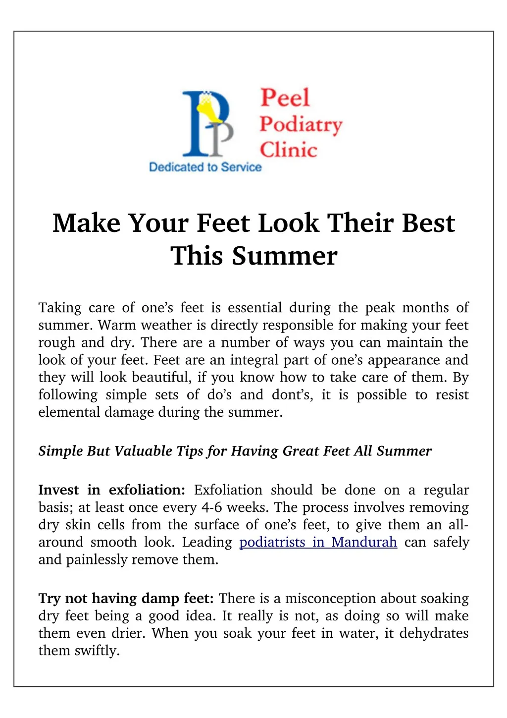 make your feet look their best this summer