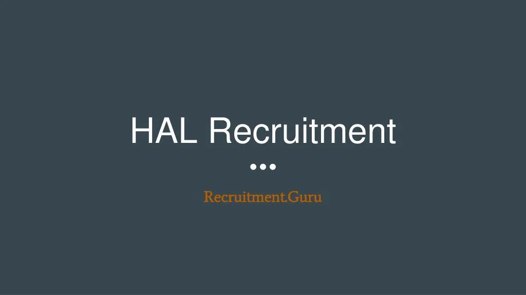 hal recruitment