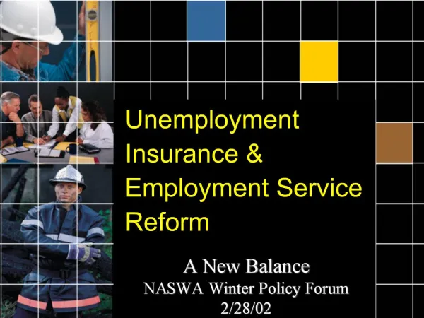 Unemployment Insurance Employment Service Reform