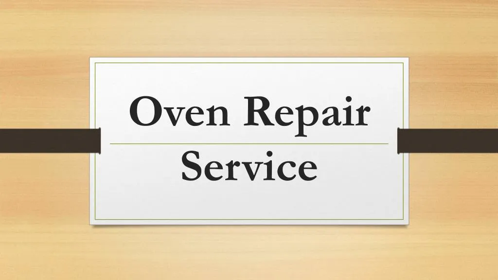 oven r epair service