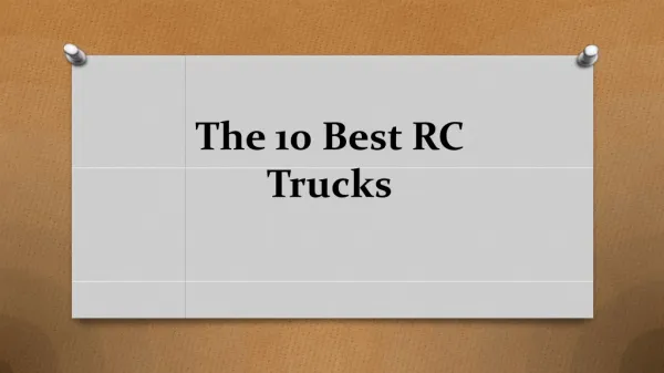 The 10 best rc trucks in 2018