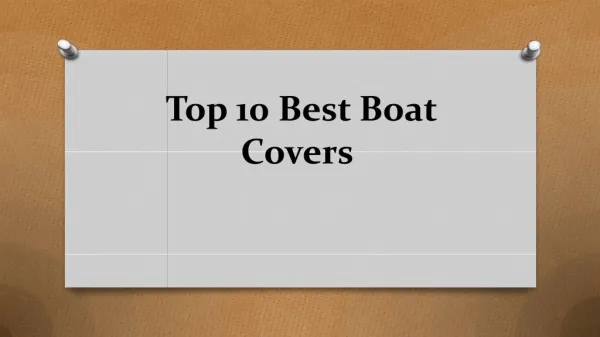 Top 10 best boat covers