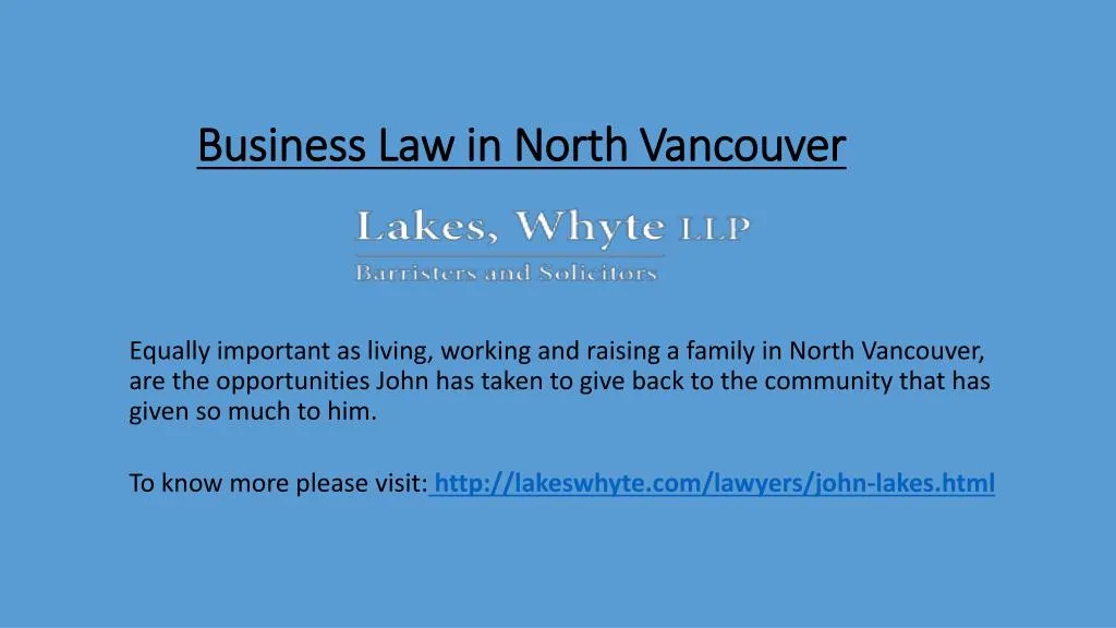 business law in north vancouver