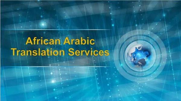 African Arabic translation services
