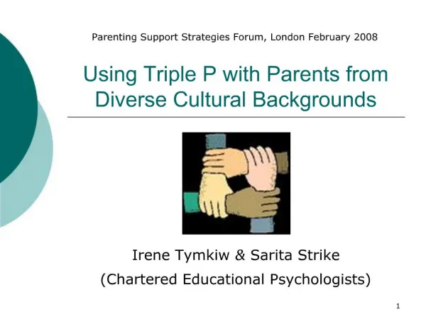 Using Triple P with Parents from Diverse Cultural Backgrounds
