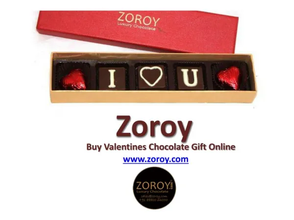 Buy Valentine Chocolate Online - Zoroy