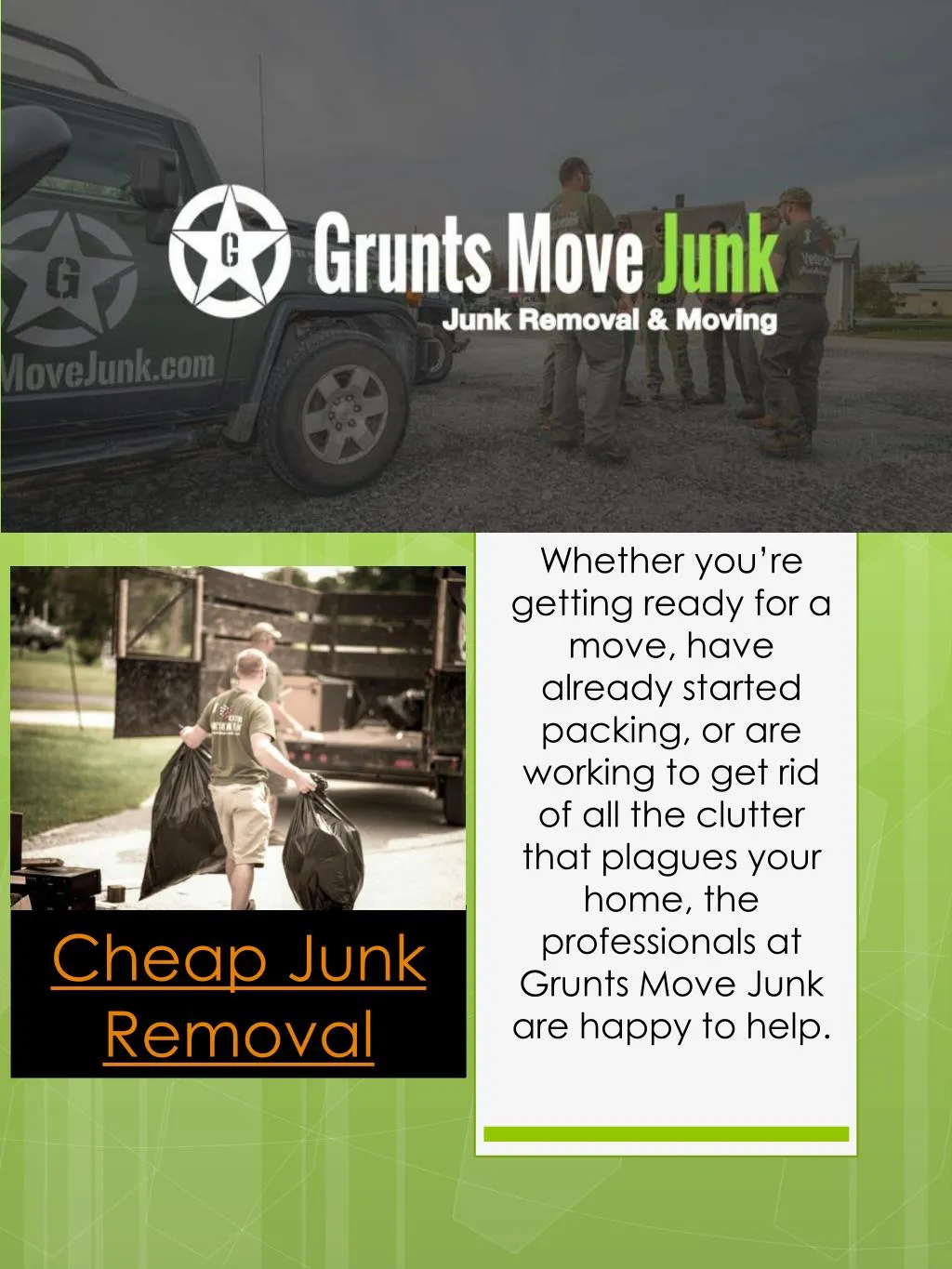cheap junk removal