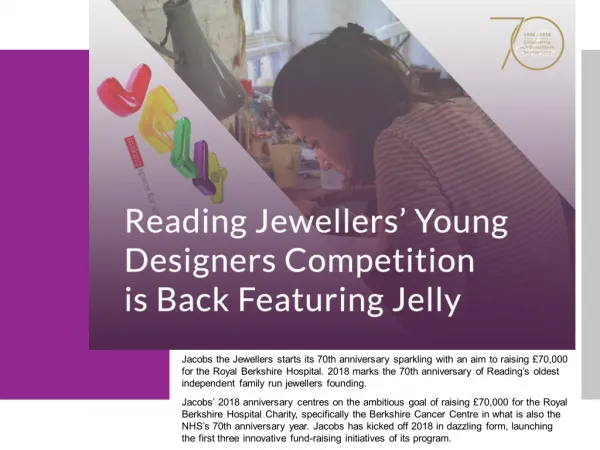 Reading Jewellers’ Young Designers Competition is Back Featuring Jelly