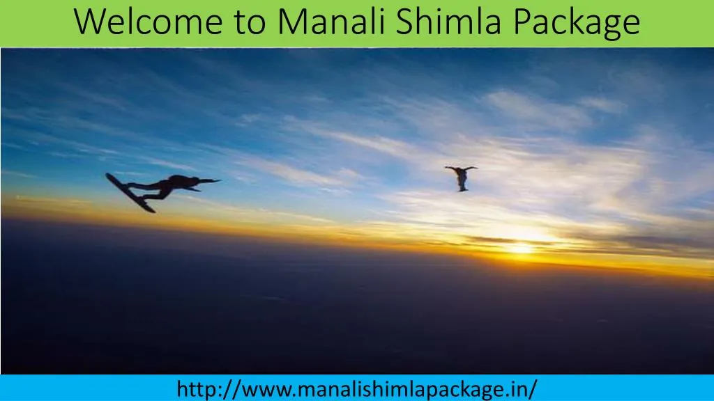 welcome to manali shimla package