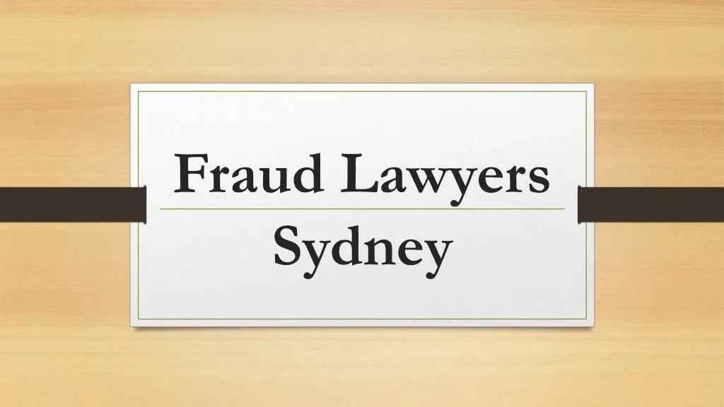 fraud lawyers sydney