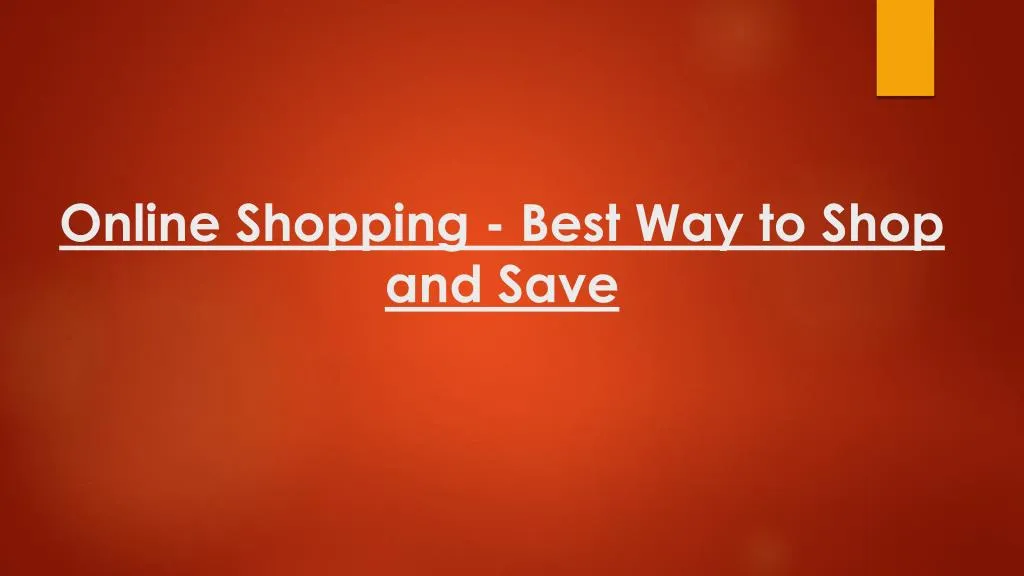 online shopping best way to shop and save