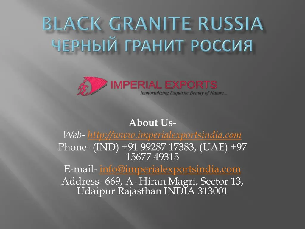 black granite russia
