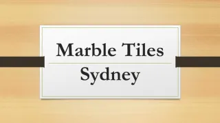 Marble Tiles Sydney