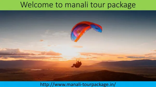 tour packages to manali