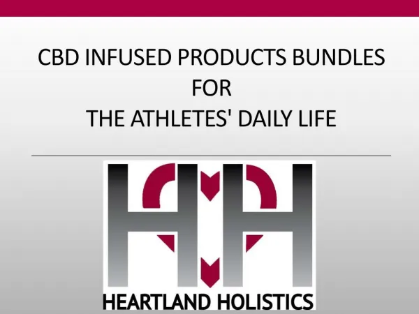 CBD Infused Products Bundles For the Athletes' Daily Life