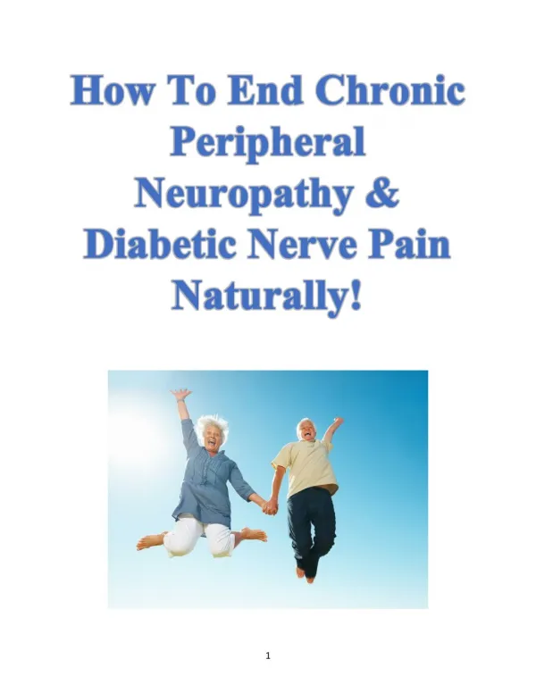 Diabetic nerve pain relief