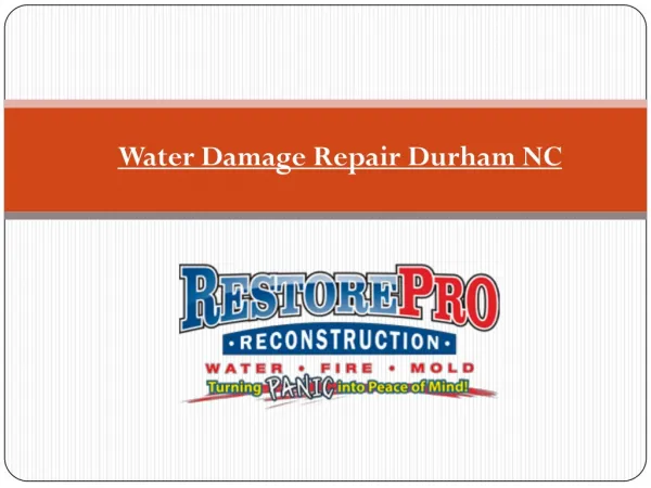 Professional Water Damage Repair Durham NC