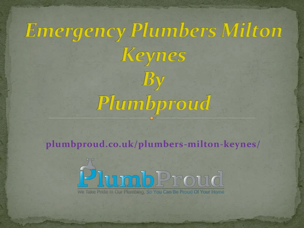 emergency plumbers milton keynes by plumbproud