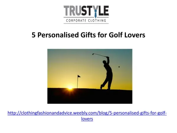 5 personalised gifts for golf lovers