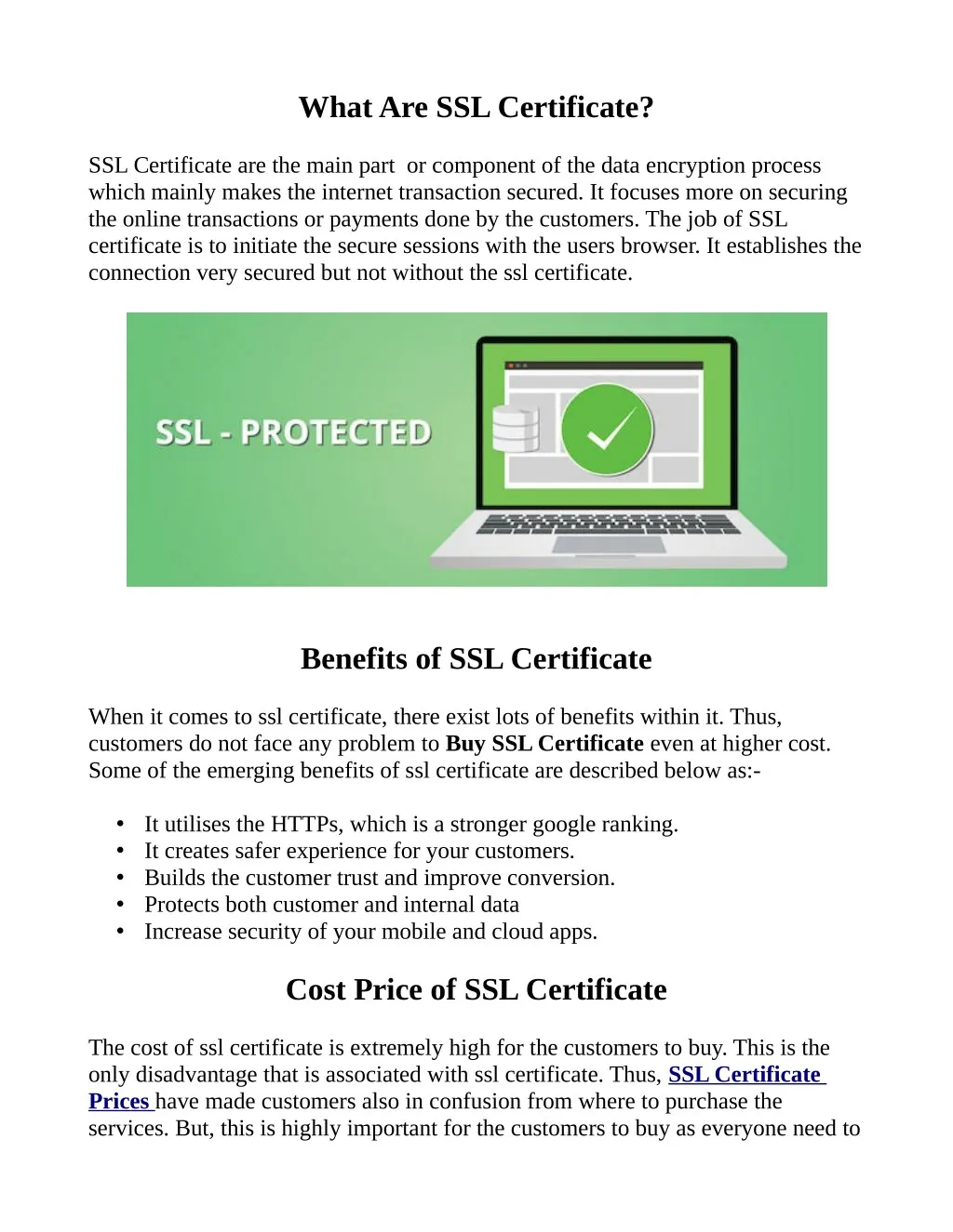 what are ssl certificate