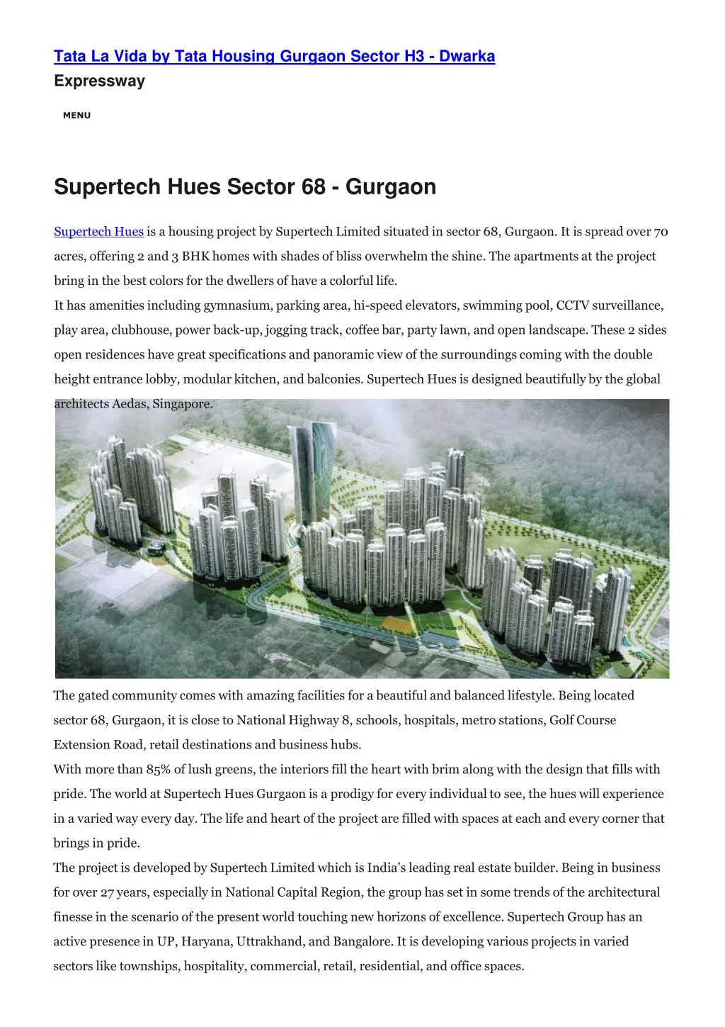 tata la vida by tata housing gurgaon sector