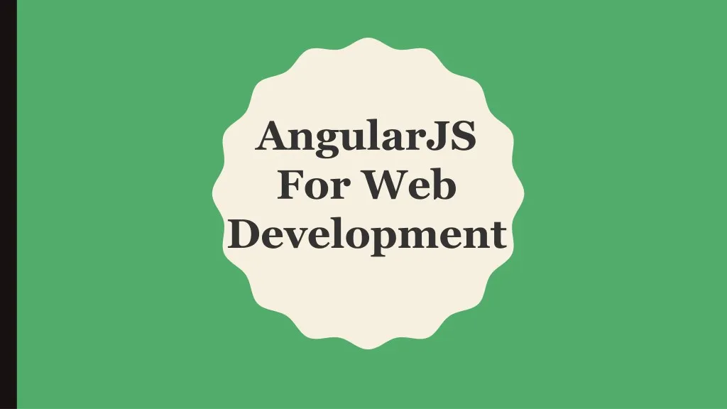 angularjs for web development