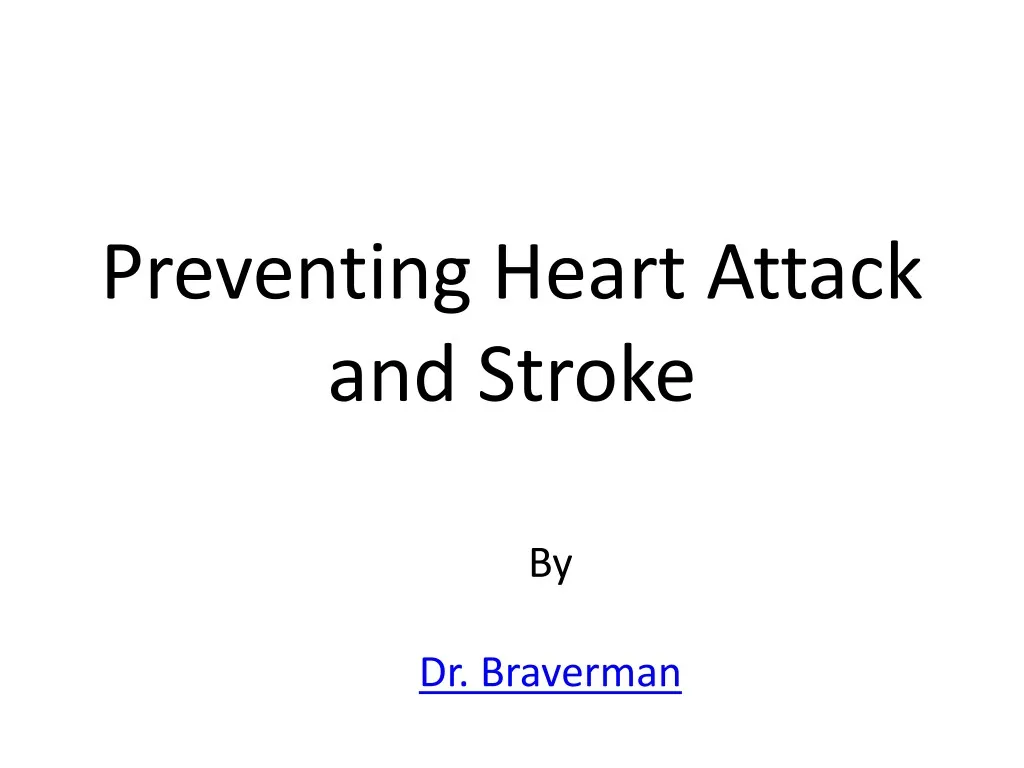 preventing heart attack and stroke