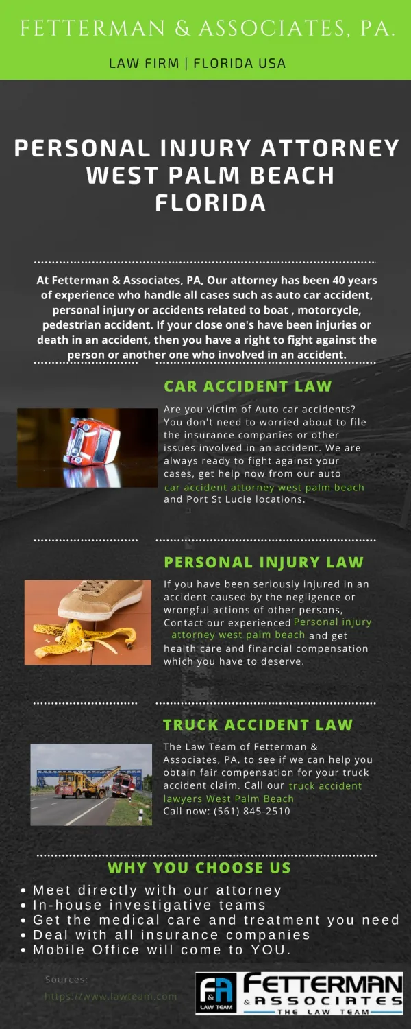 Personal injury & Car accident Attorney West Palm Beach