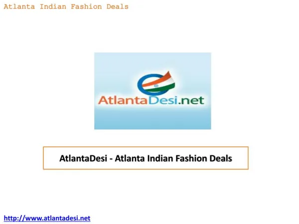 AtlantaDesi - Atlanta Indian Fashion Deals