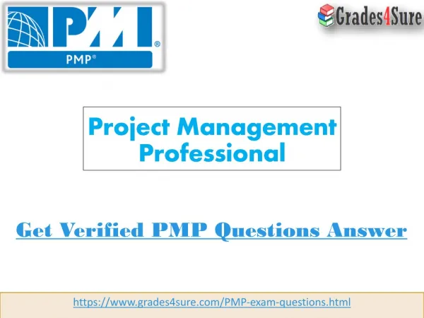 PMP Dumps Questions: Grades4sure