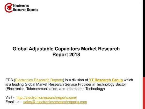 Global Adjustable Capacitors Market Research Report 2018