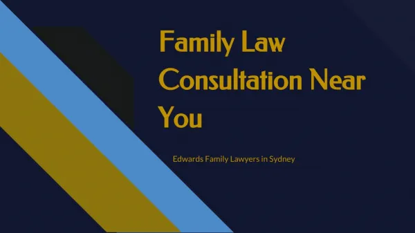 Family Law Consultation Sydney