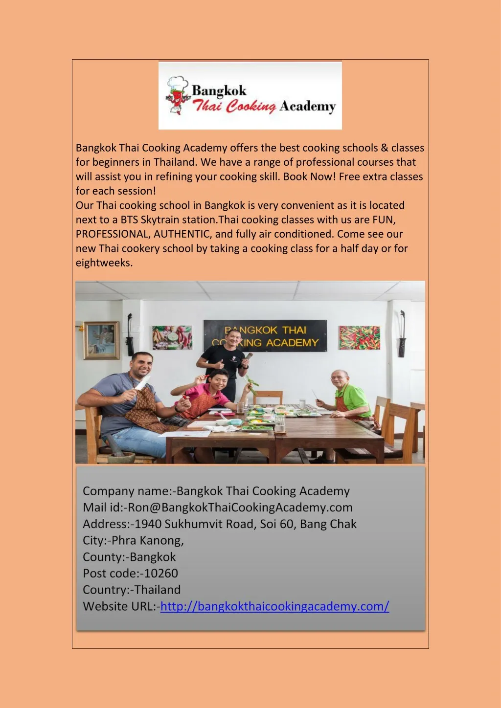 bangkok thai cooking academy offers the best
