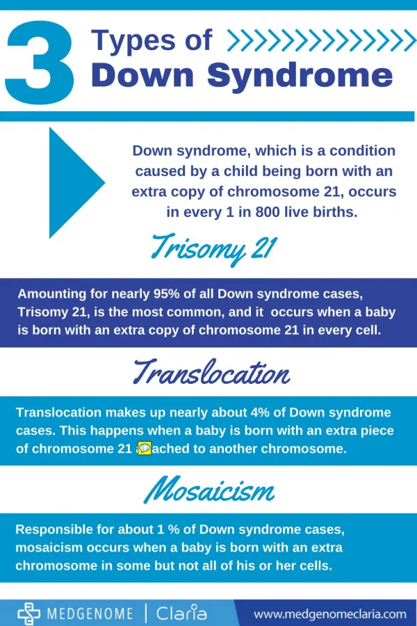 Three types of down syndrome