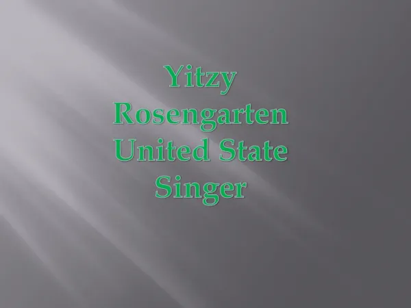 Yitzy Rosengarten singer