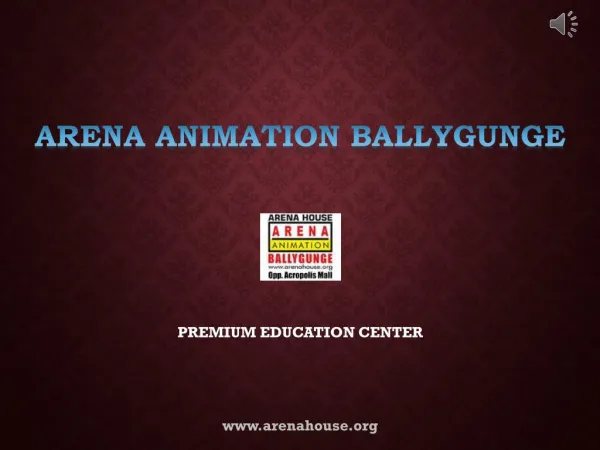 Animation Training Centre in Kolkata - Arena Animation Ballygunge