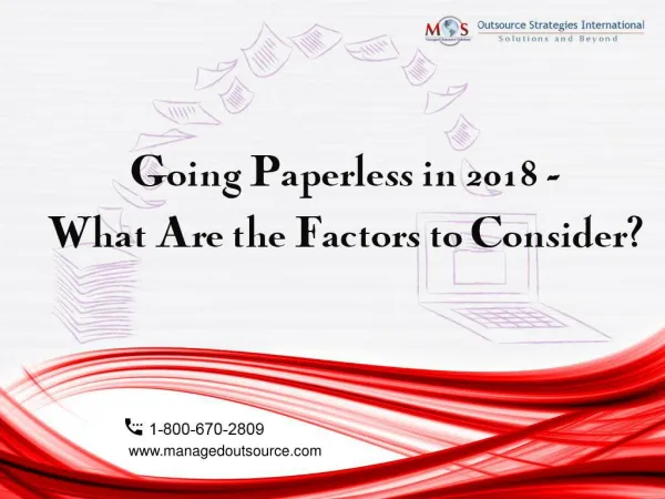 Going Paperless in 2018 - What are the Factors to Consider?