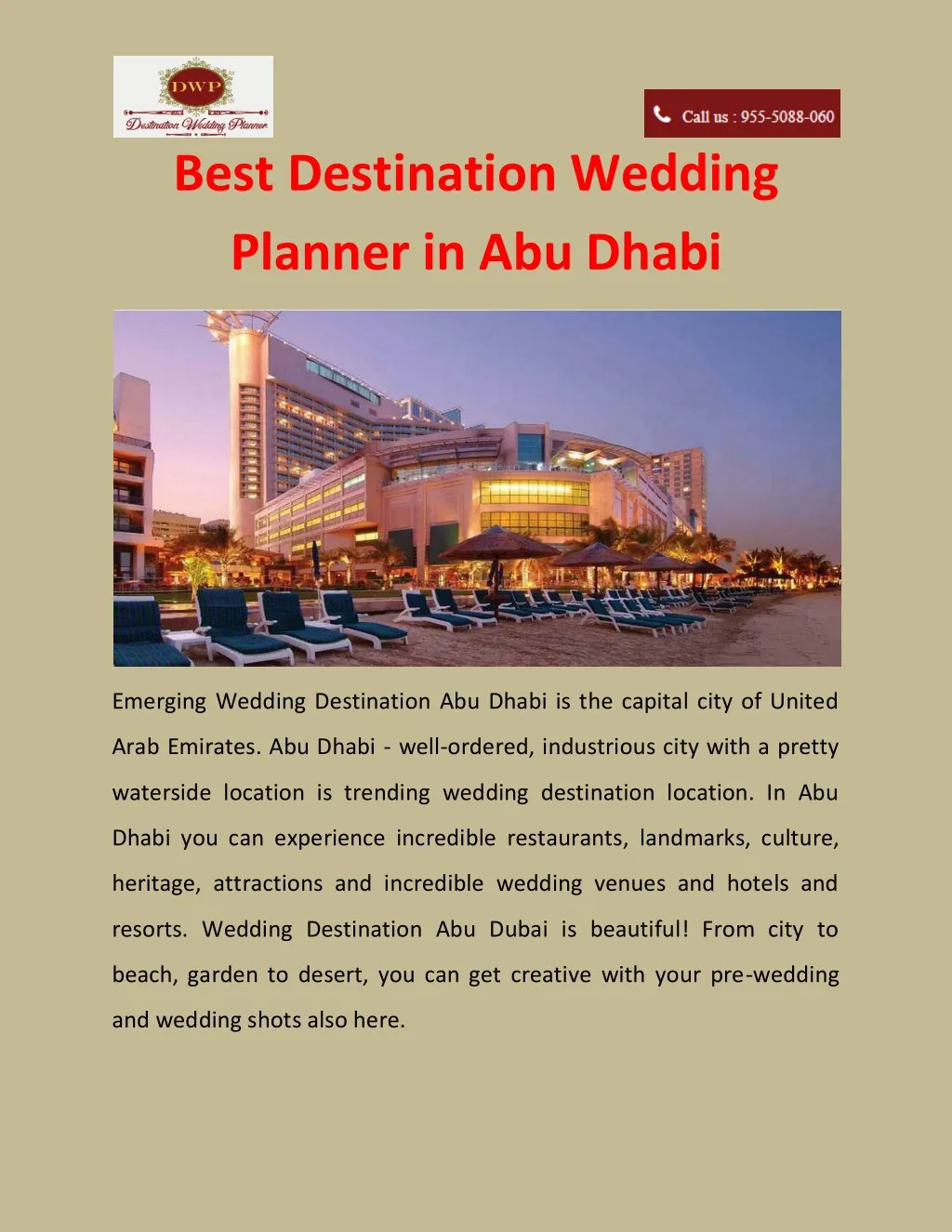 best destination wedding planner in abu dhabi