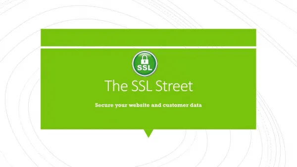 Secure your website and customer data with comodo positive SSL