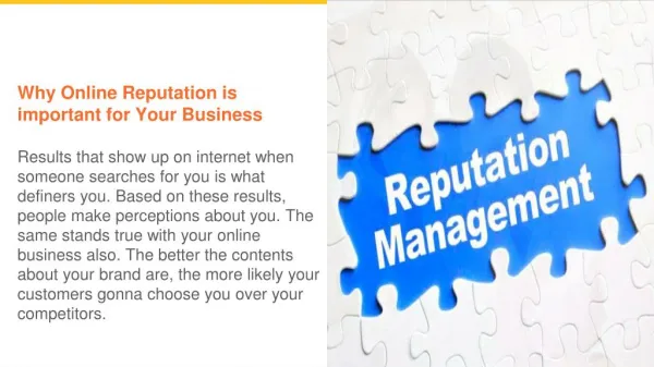 Reasons Why Online Reputation is Important for Your Business