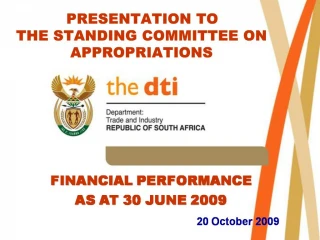 FINANCIAL PERFORMANCE AS AT 30 JUNE 2009 20 October 2009 - slide 1