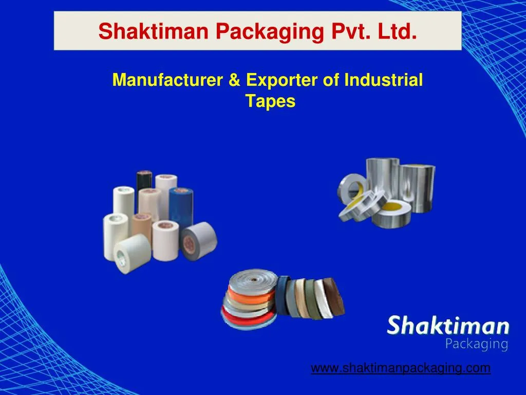 manufacturer exporter of industrial tapes
