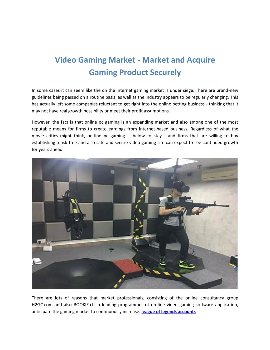 video gaming market market and acquire gaming