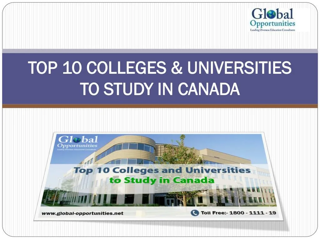 top 10 colleges universities to study in canada